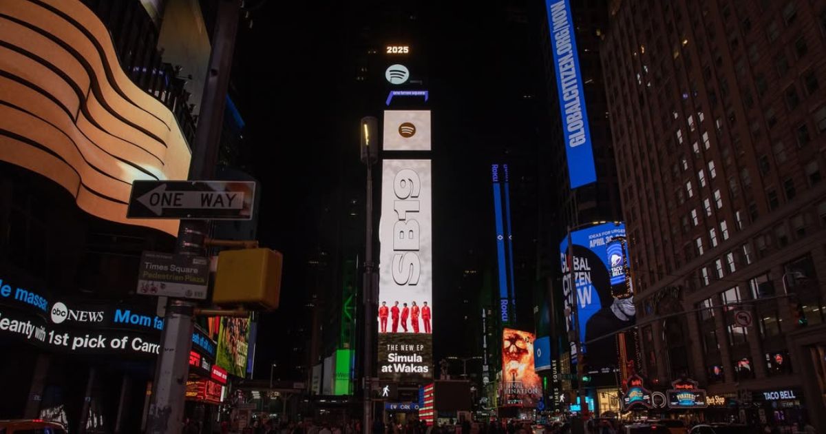 SB19's 'Simula at Wakas' shines bright at Times Square billboard