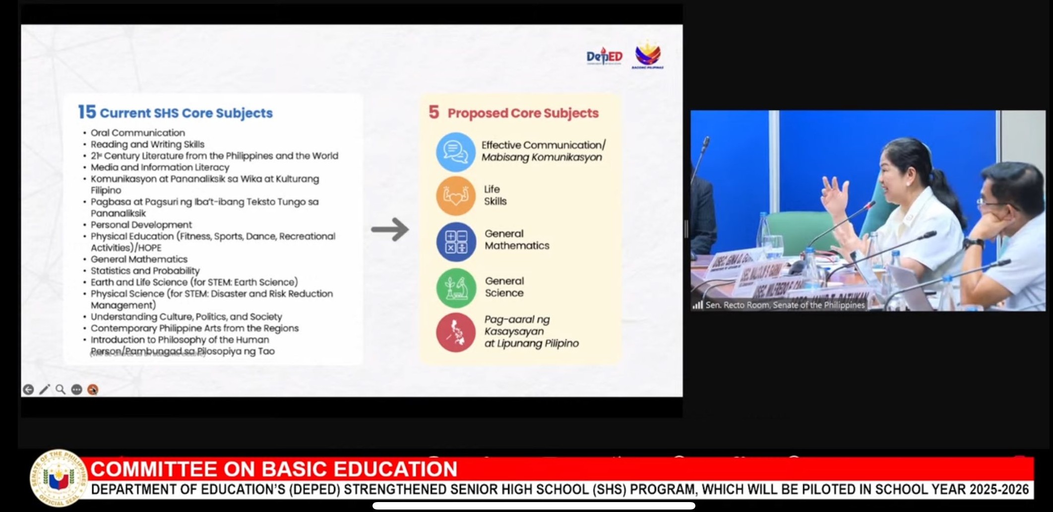 DepEd exec: 5 core subjects not enough for SHS students to be college-ready