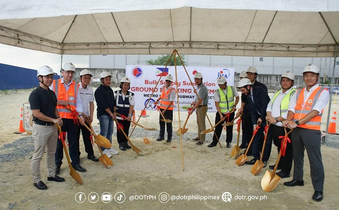 Metro Manila Subway Project Bulk Supply Substation 1 groundbreaking