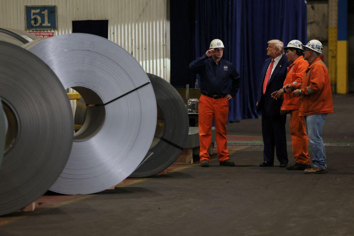 Trump says he plans to double steel tariffs to 50%