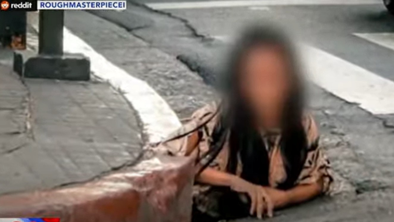 Mystery surrounds woman who suddenly emerged from Makati drainage hole