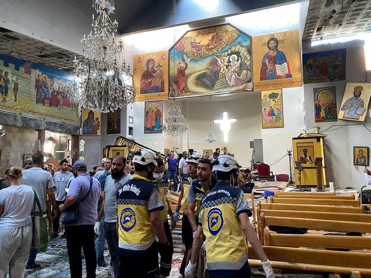 bombing at Damascus church kills at least 15 GMA News Online