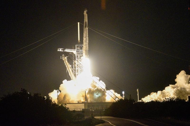 Astronauts from India, Poland, Hungary launched on first space station mission