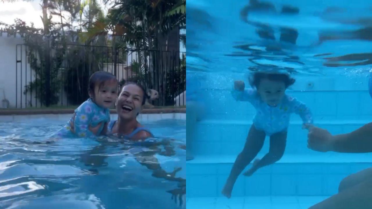 Iza Calzado posts video of daughter Deia swimming: 'Our little Amihan keeps on floating'
