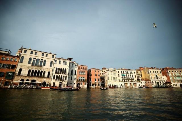 A general view of the Grand Canal ahead of the expected wedding of Amazon founder Jeff Bezos and Lauren Sanchez, in Venice, Italy, June 23, 2025. REUTERS/ Yara Nardi