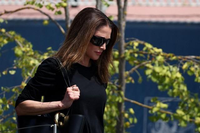 Jordan's Queen Rania departs from Marco Polo Airport ahead of the anticipated wedding of Amazon founder Jeff Bezos and Lauren Sanchez in Venice, Italy, June 26, 2025. REUTERS/ Guglielmo Mangiapane