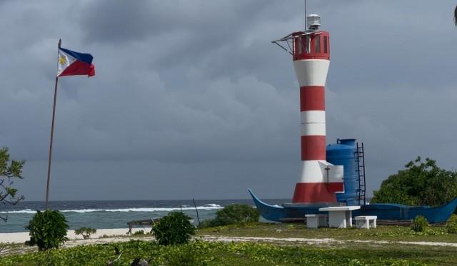 The Likas Island lighthouse represents the Philippines' exercise of administration and sovereignty over the maritime feature.