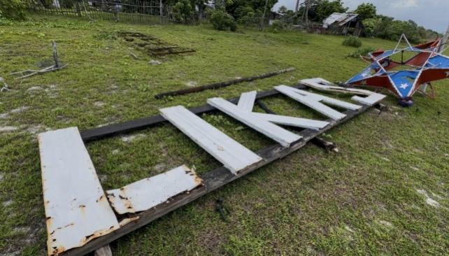 A Christmas star on Likas Island reminds visitors of the long months soldiers have to be away from their families in the name of their sworn duty to defend the country's territory.
