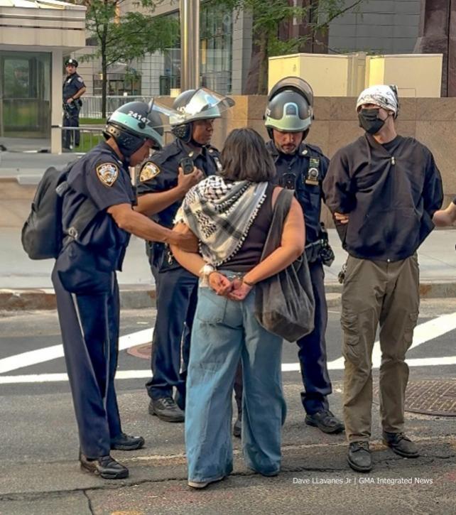 Protesters are arrested by police in Lower Manhattan, New York City. Dave Llavanes Jr.