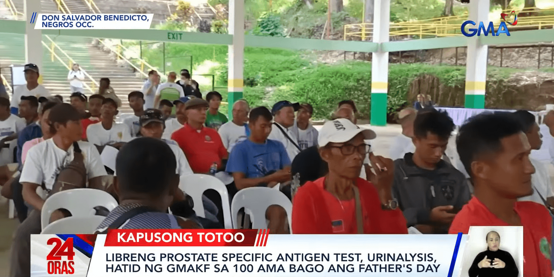 100 dads in Negros Occidental get free medical services from GMA Kapuso Foundation ahead of Father's Day