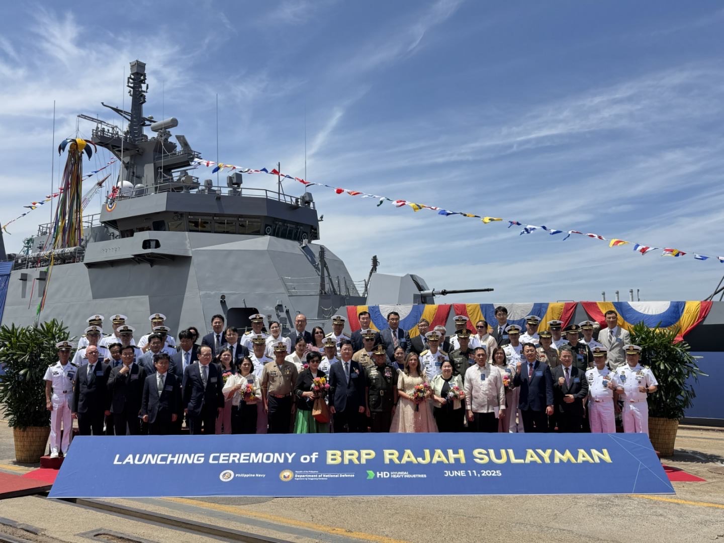 AFP launches offshore patrol vessel BRP Rajah Sulayman