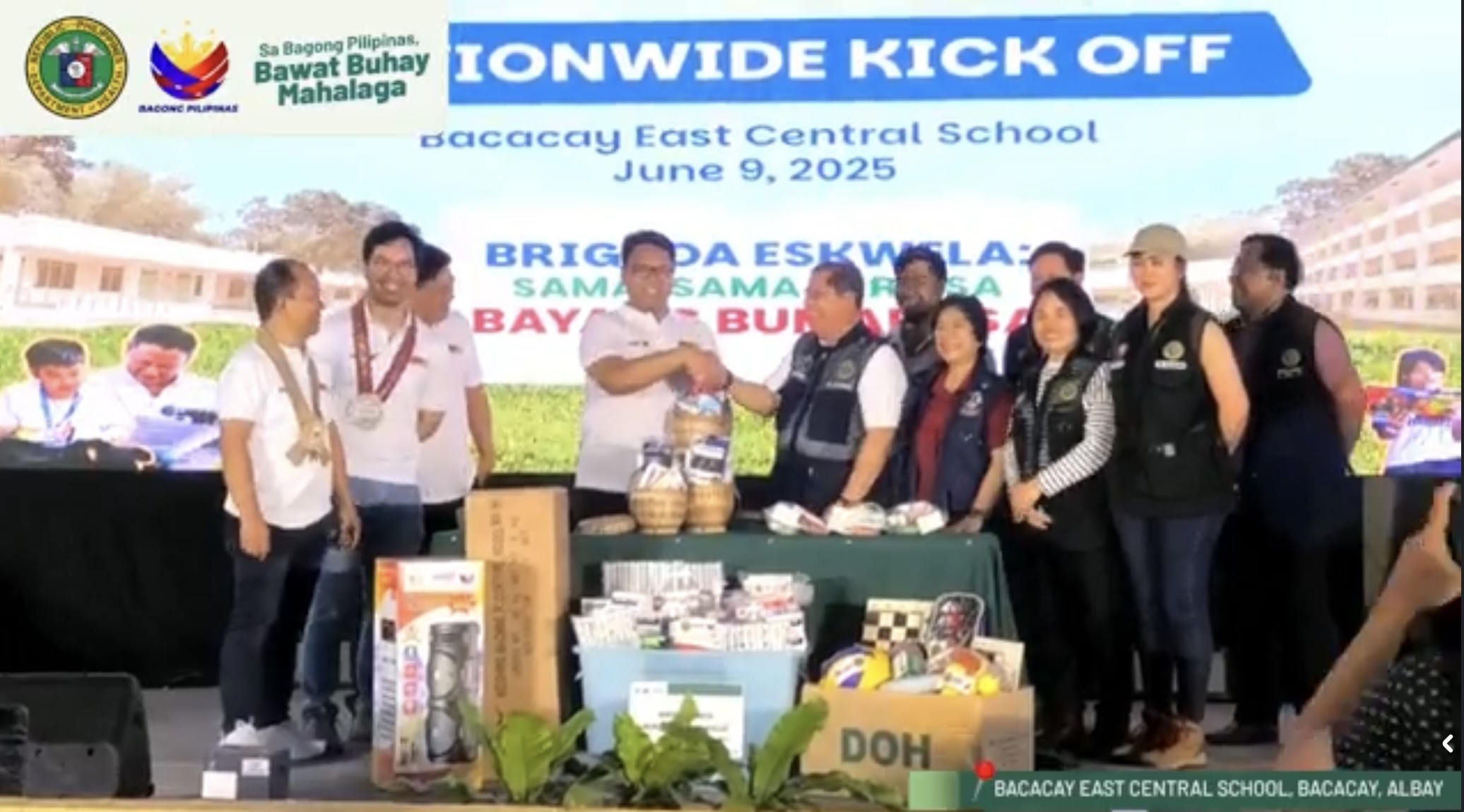 DOH donates medical supplies, offers health services during Brigada Eskwela 2025