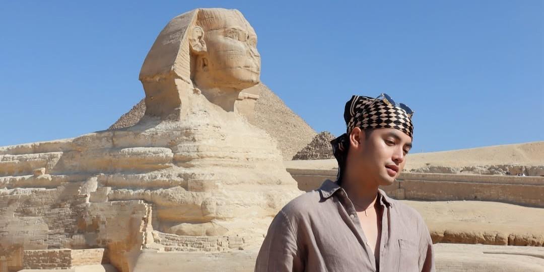 Kaloy Tingcungco visits Great Sphinx of Giza in Egypt