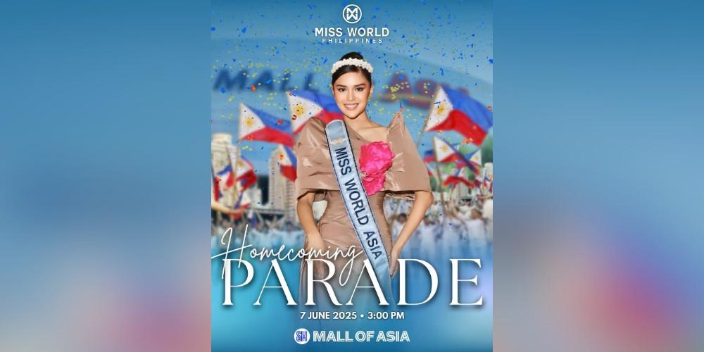 Krishnah Gravidez is having a homecoming parade on June 7