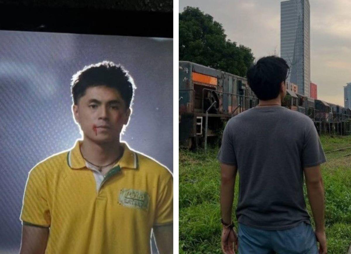 Miguel Tanfelix behind the scenes of Mga Batang Riles