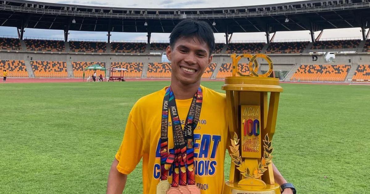 JRU trackster Noli Torre graduates as magna cum laude