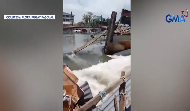 About 60 families in evacuation centers after river wall collapses in Navotas