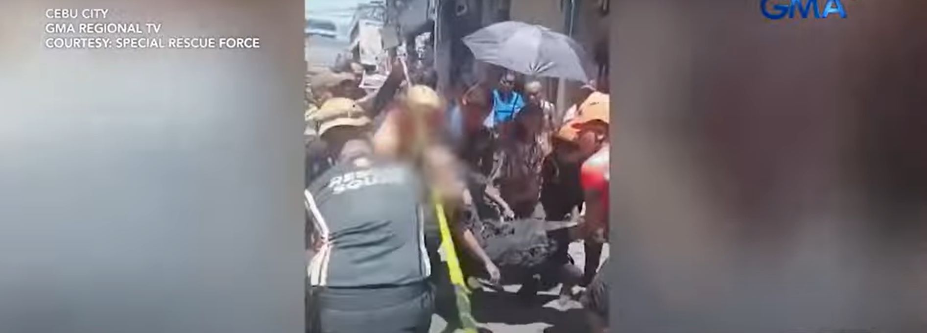 Lalaking na-trap sa imburnal matapos maghanap ng barya, sinagip