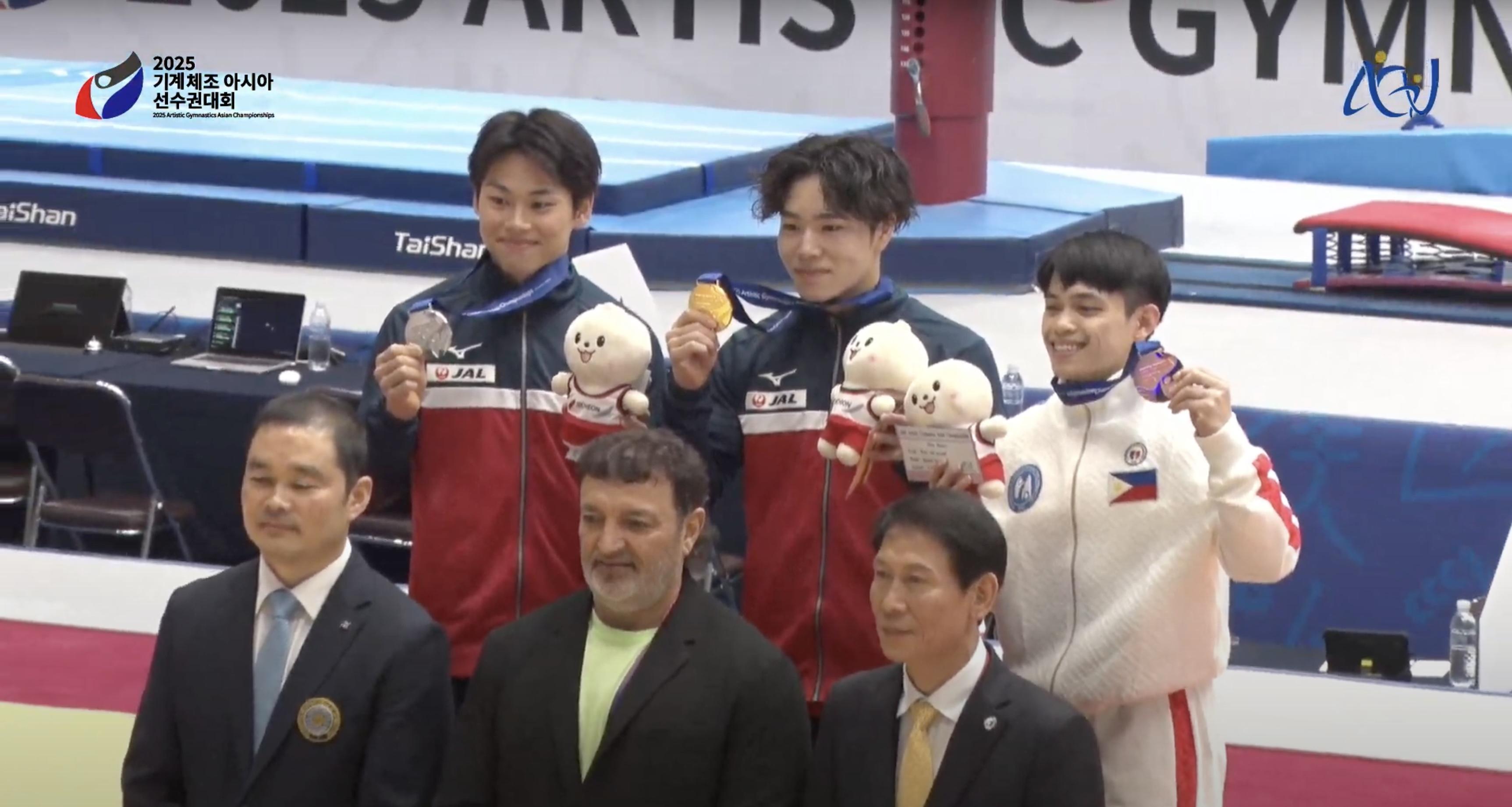 Carlos Yulo bags bronze in individual all-around of Asian Gymnastics Championships