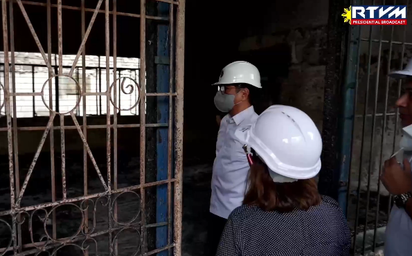 Marcos tasks DPWH to work on reconstruction of QC school building hit by fire