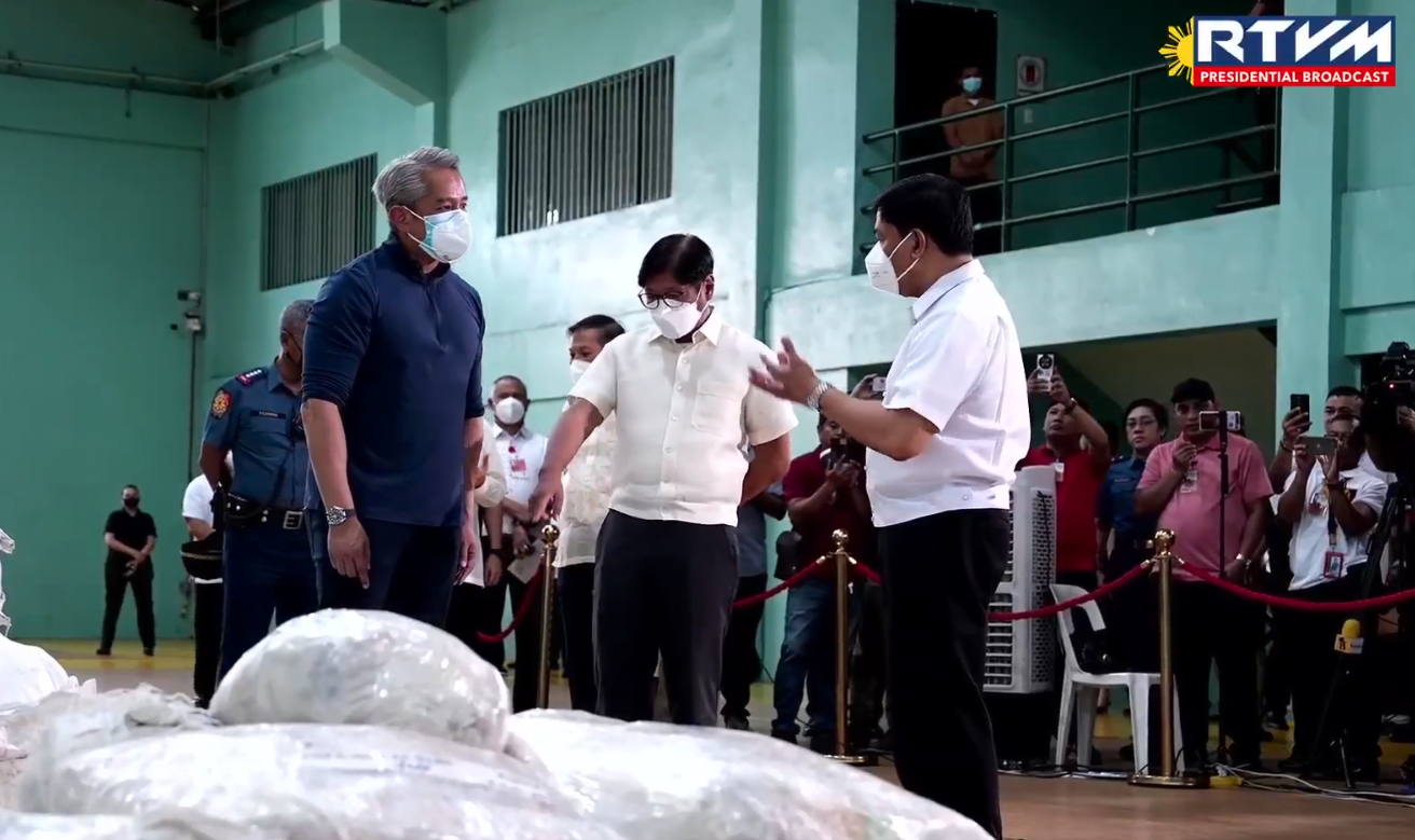 President Marcos conducted an inspection of the P8.87 billion confiscated illegal drugs during a recent operation.