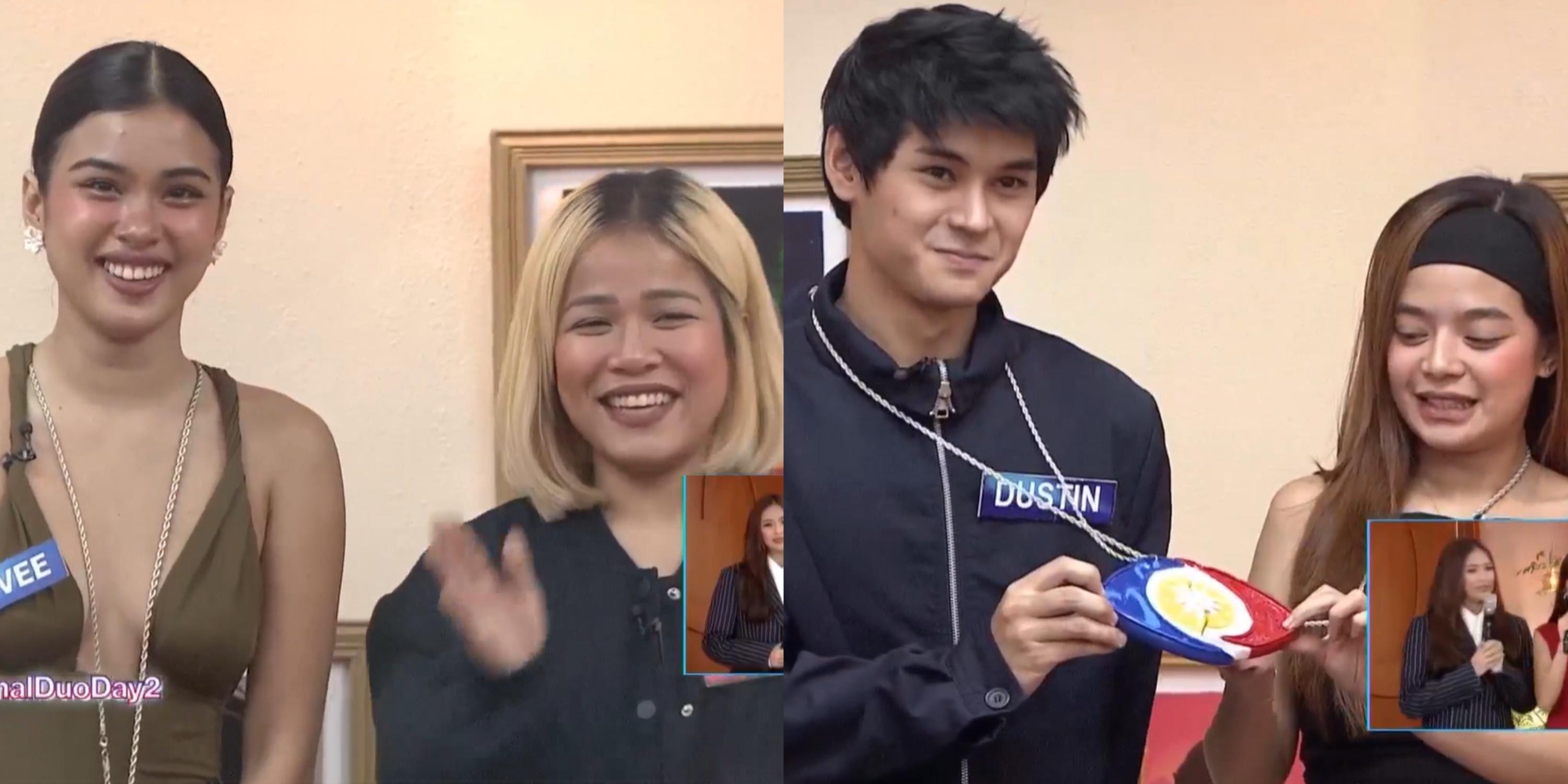 Shuvee Etrata chooses Klarisse De Guzman, Dustin Yu picks Bianca De Vera as their final duos