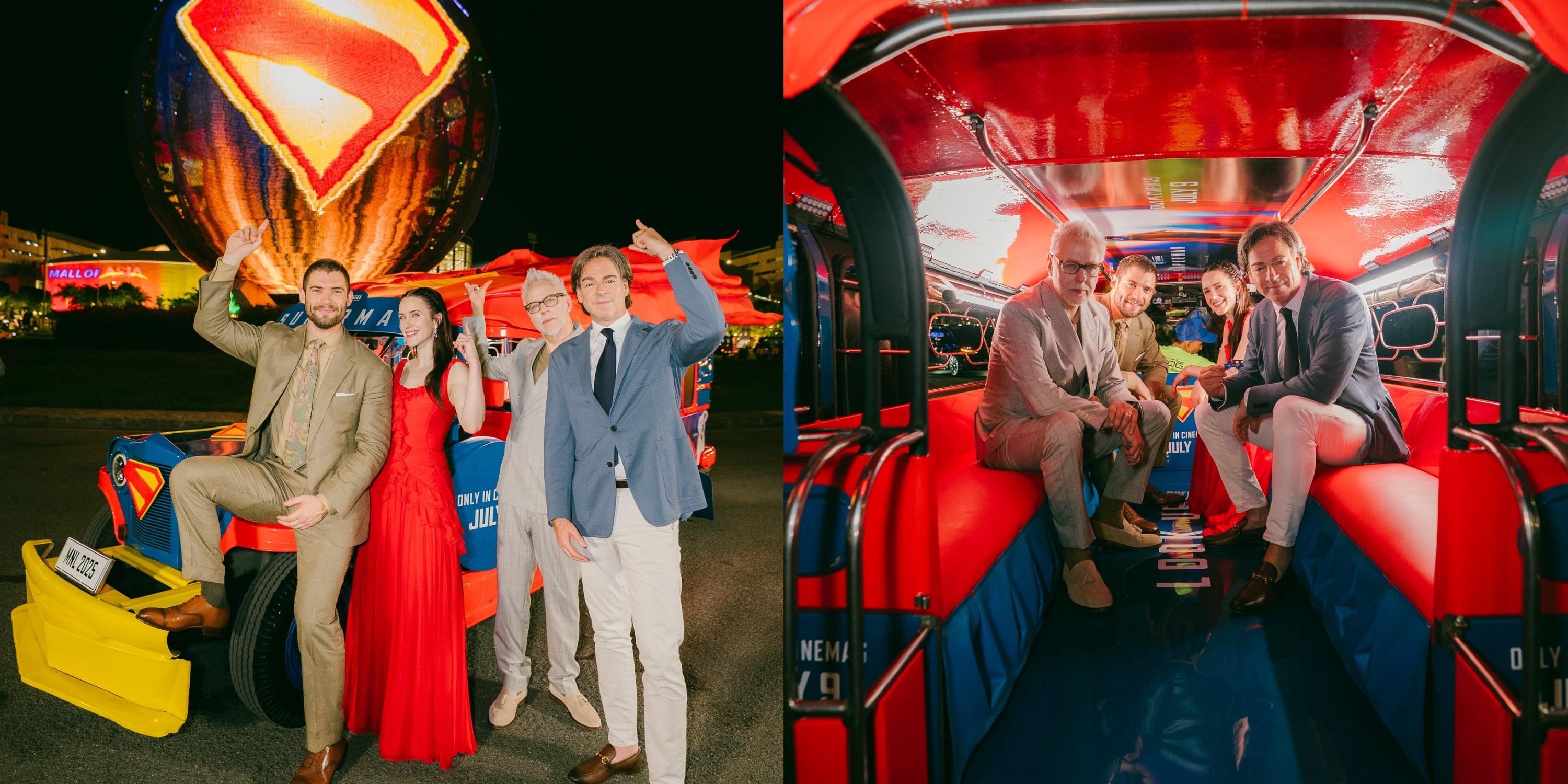 ‘Superman’ cast, creatives visit Manila, snap photos with jeepney