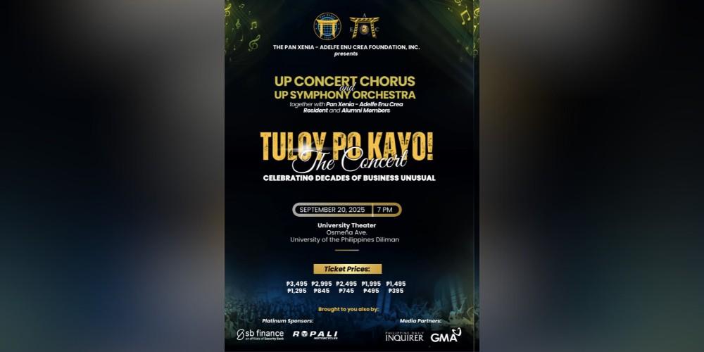 GMA is the official media partner of a foundation concert in UP Diliman this September 