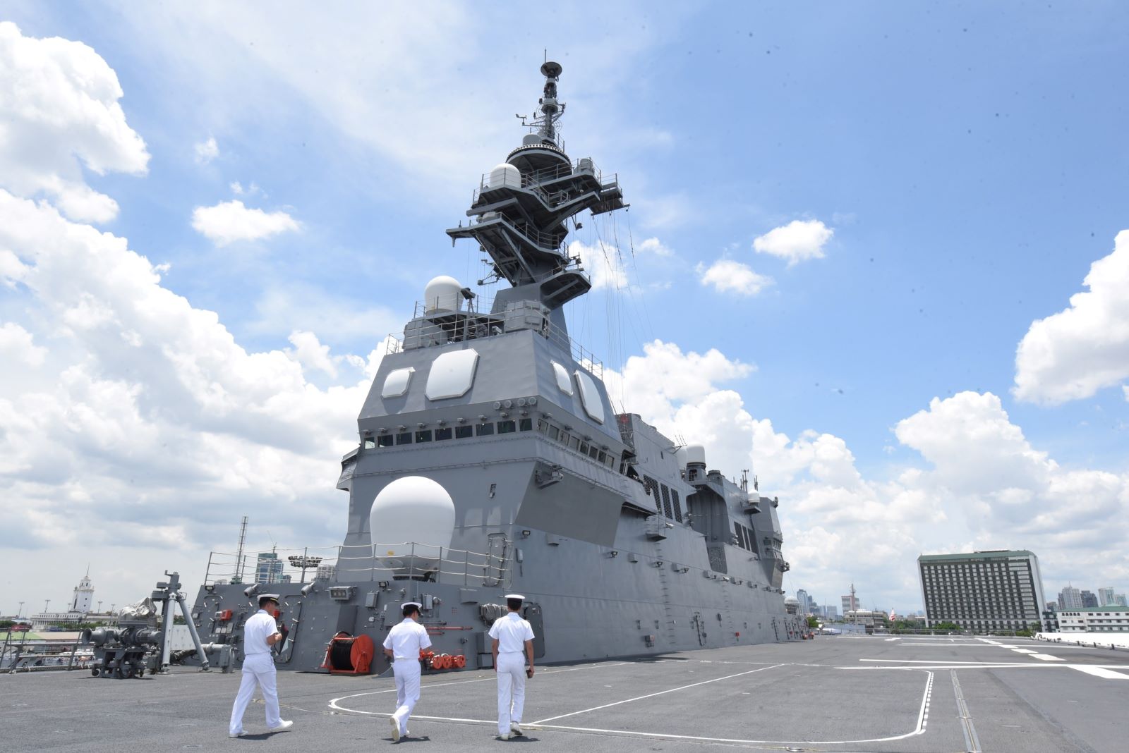 Two Japanese destroyers dock at Port of Manila_Courtesy Embassy of Japan in the Philippines Facebook_20250621