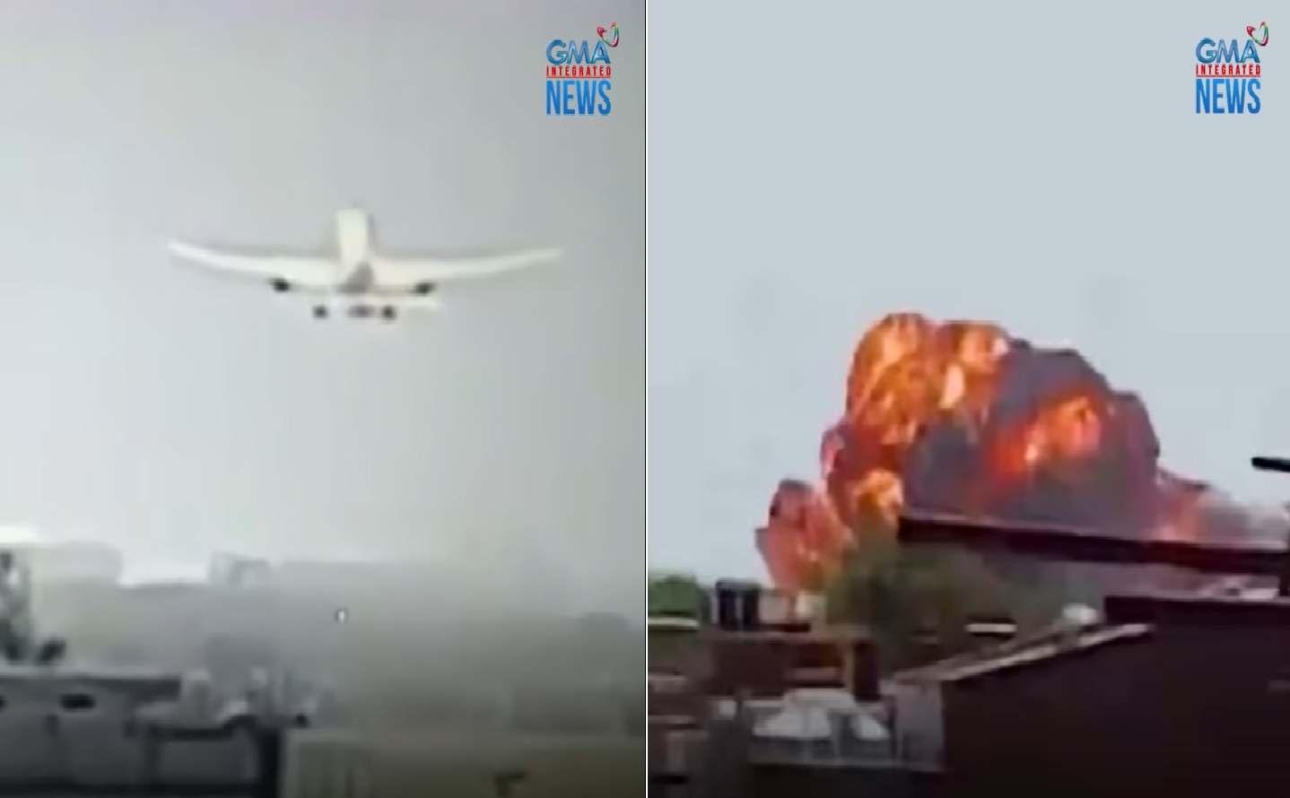 Pagbagsak ng Air India sa isang residential area, nahuli-cam thumbnail