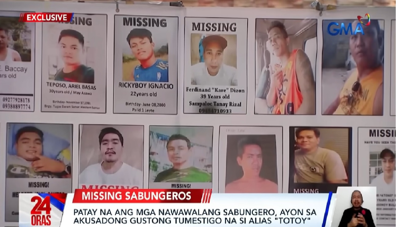 1 akusado, isiniwalat na patay na ang mga missing sabungero; utak, handa raw ituro thumbnail