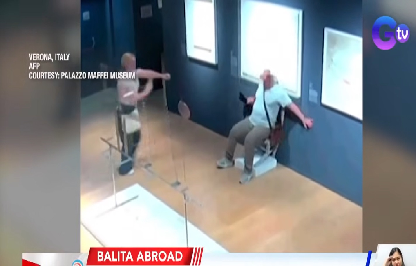 Obrang ‘Van Gogh’ chair sa Palazzo Maffei Museum, nasira nang upuan ng turista thumbnail