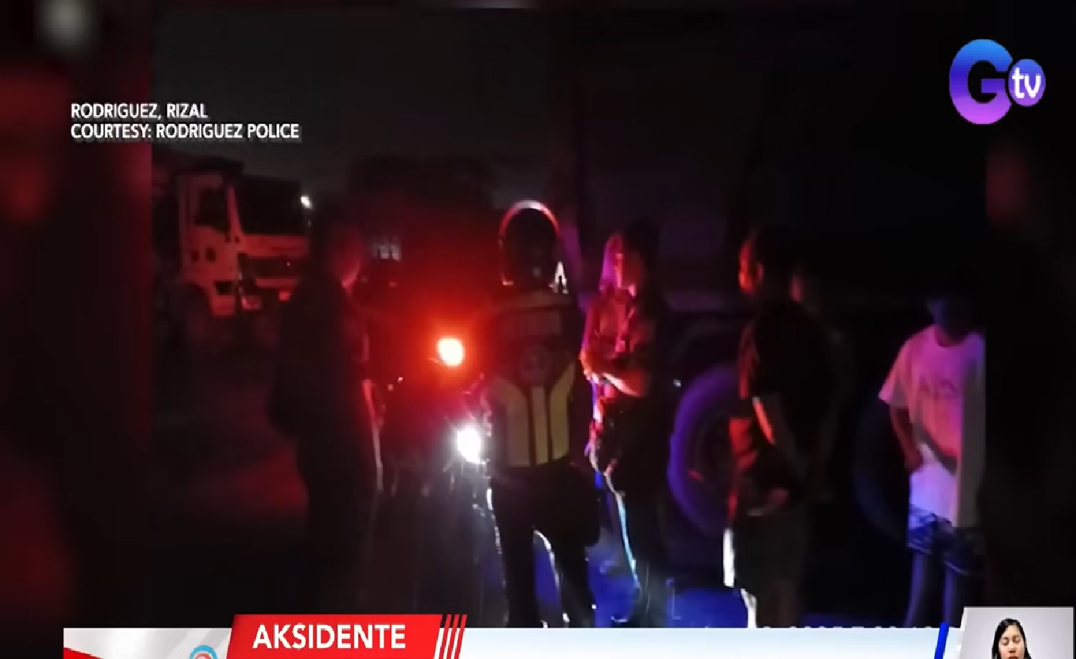 1, patay, 2 sugatan nang magulungan ng truck ang sinasakyan nilang motorsiklo sa Rizal thumbnail