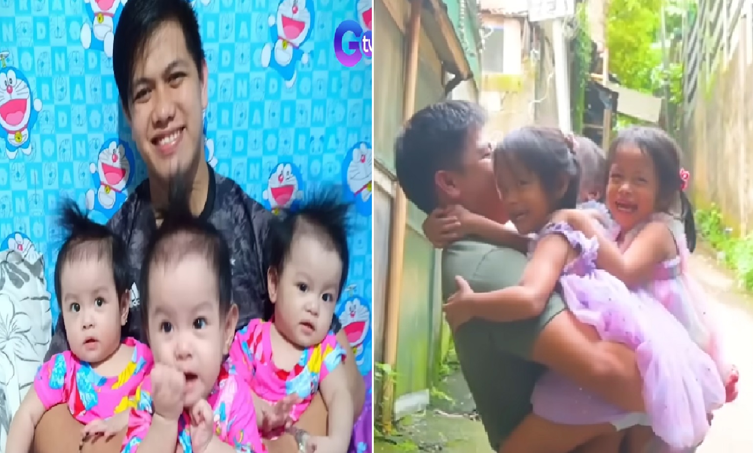 Triplets na inihingi ng tulong ng ama noon para sa breast milk, kumusta na makalipas ang 4 taon?