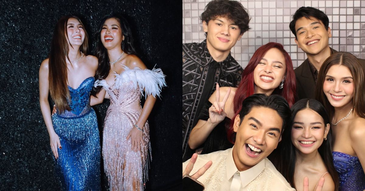 Michael Sager, Shuvee Etrata, ex-PBB housemates grace GMA Network's 75th anniversary red carpet