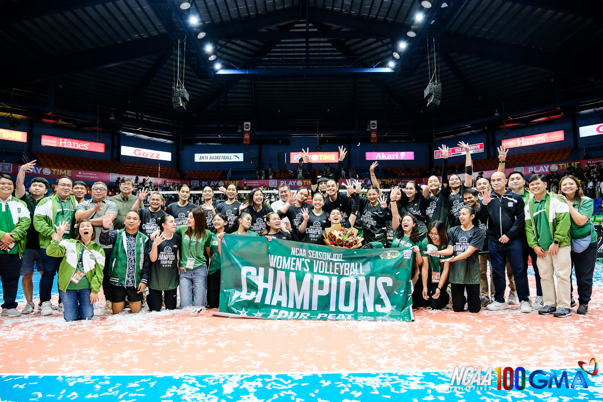 Benilde sweeps Letran, extends reign in NCAA women's volleyball with fourth straight title