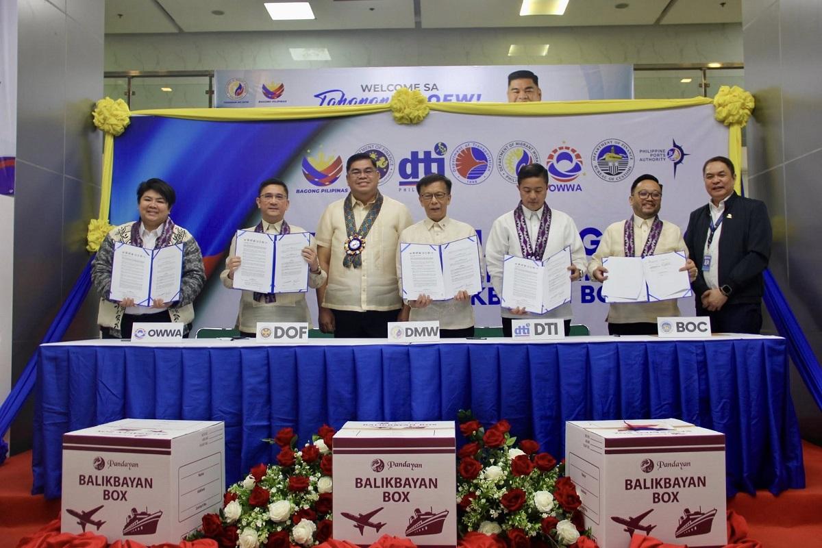 DMW, Customs ink order to hasten delivery of OFW balikbayan boxes