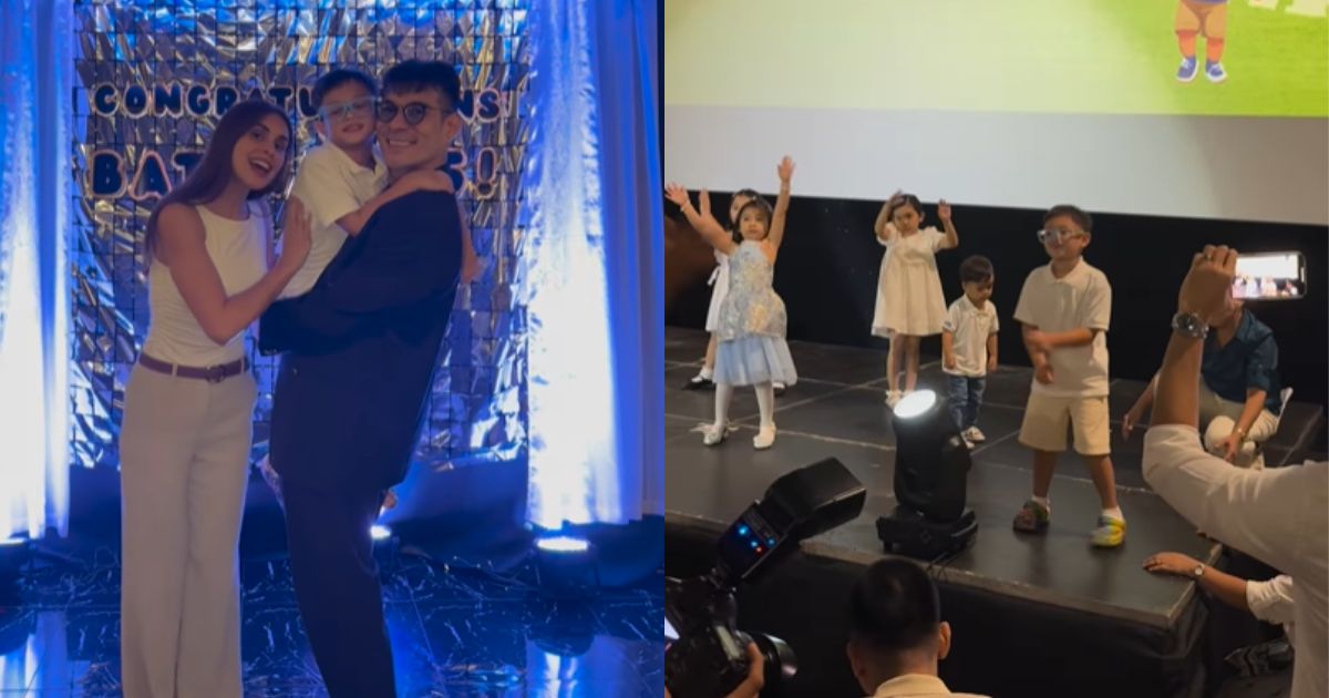 Max Collins, Pancho Magno attend son Skye's moving-up ceremony