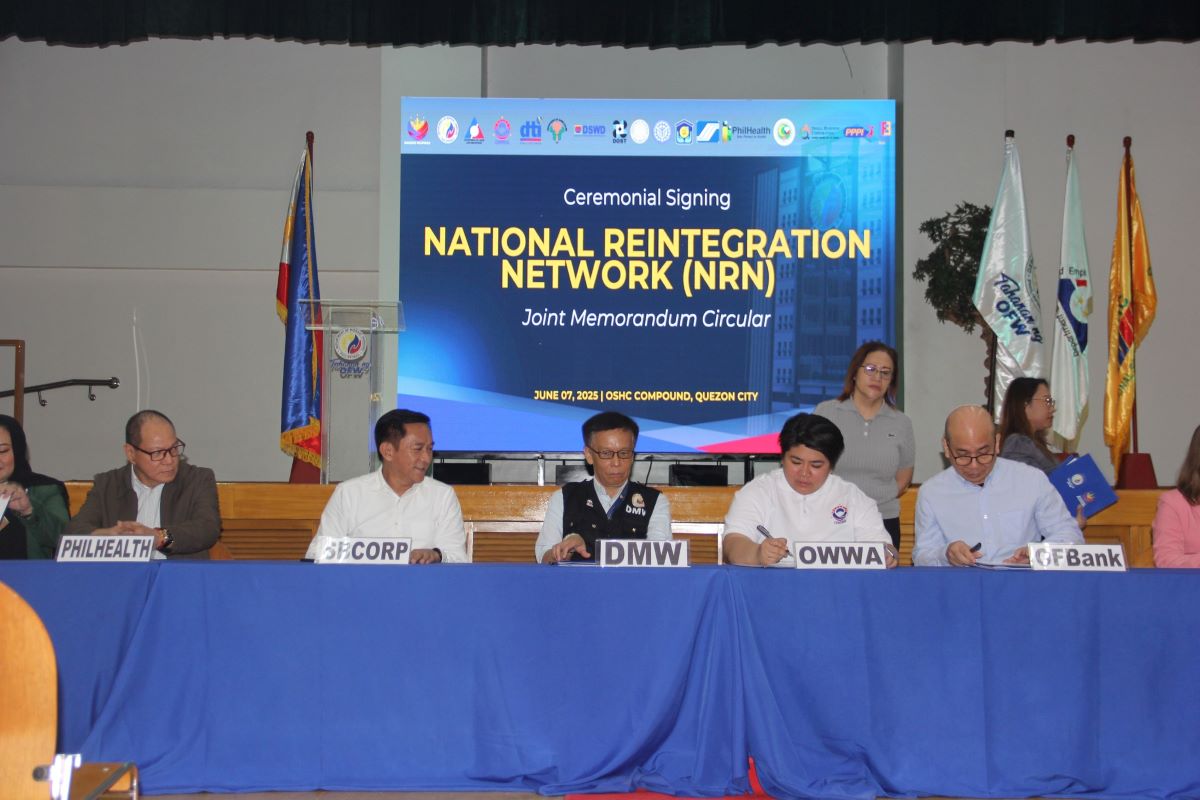 Gov't to establish National Reintegration Network for OFWs
