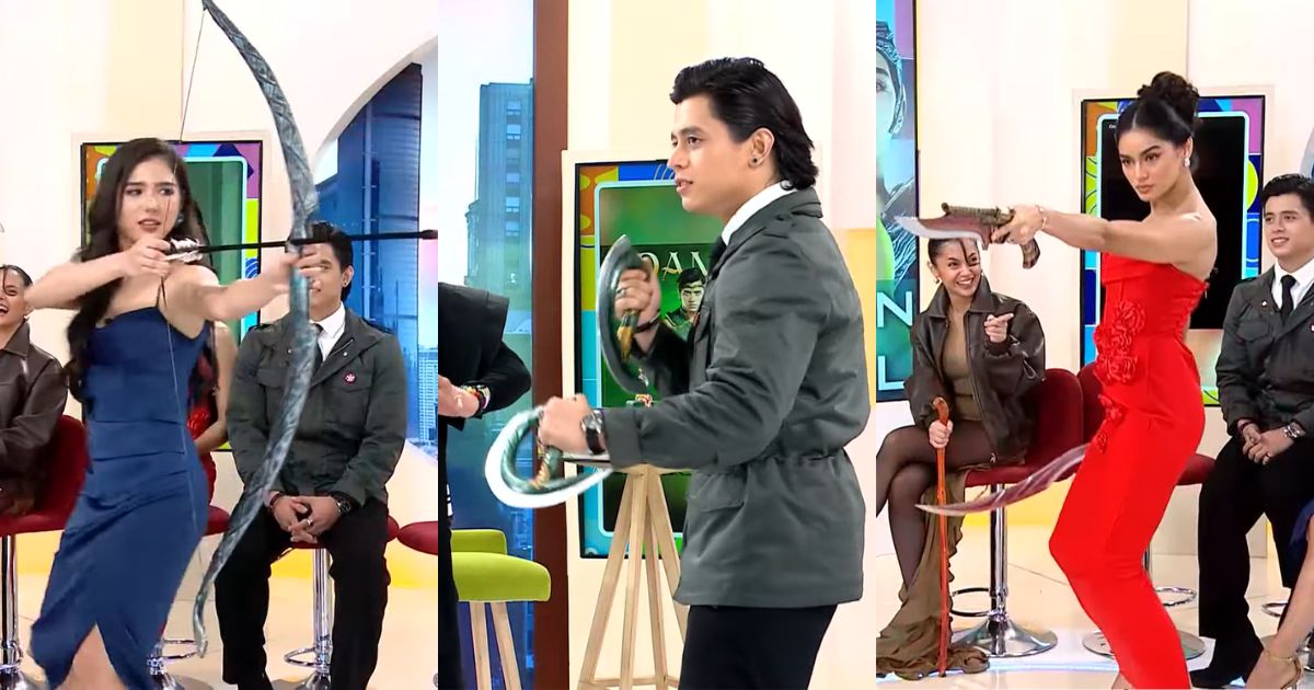 Faith Da Silva, Angel Guardian, Kelvin Miranda show off their weapons for 'Sang'gre'