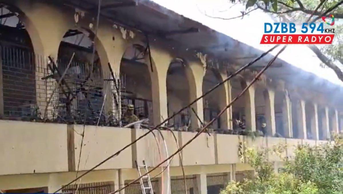 Fire hits school in Brgy. Bagong Pag-asa, QC