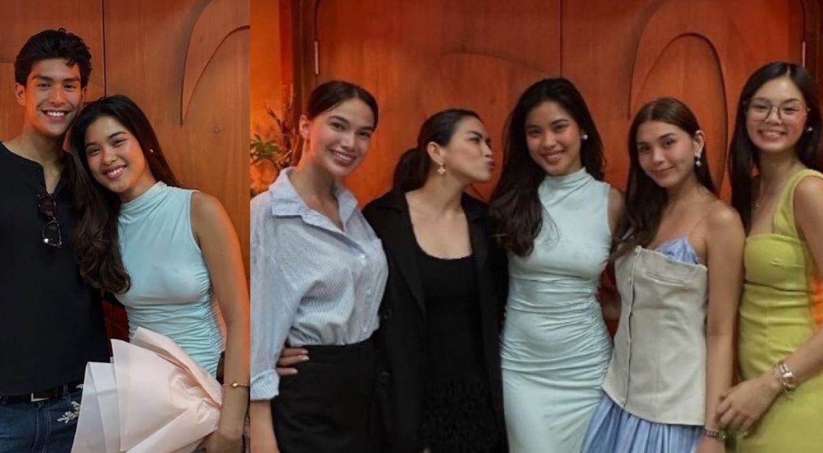 Shuvee Etrata poses with Anthony Constantino and friends after PBB exit