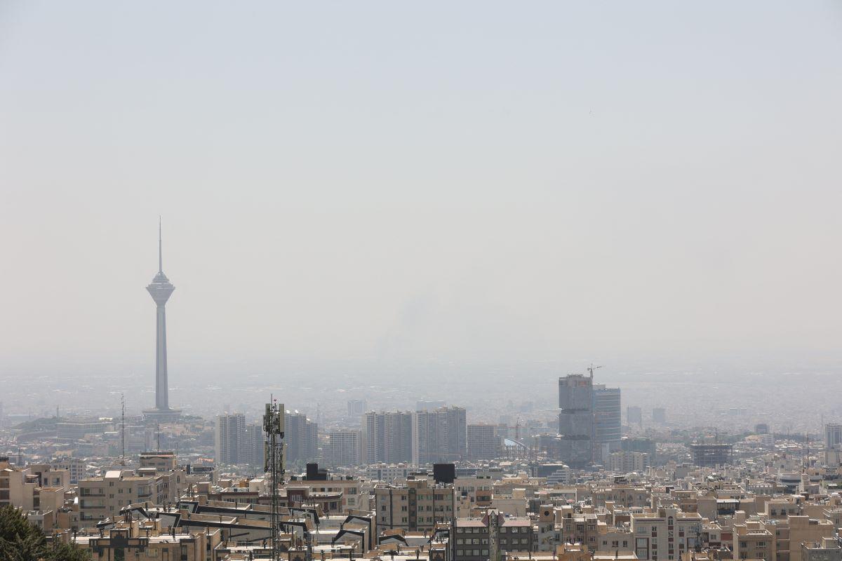 A view of the cityscape in the aftermath of Israeli strikes, in Tehran, Iran