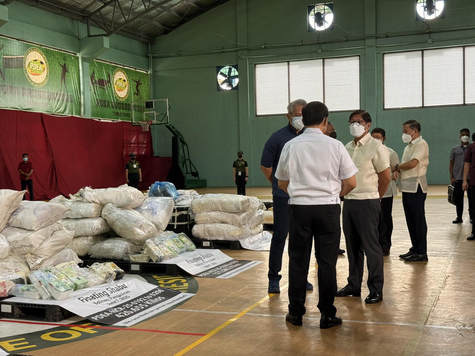 President Marcos said that the government's 'bloodless' war on drugs is beginning to see some measure of success.