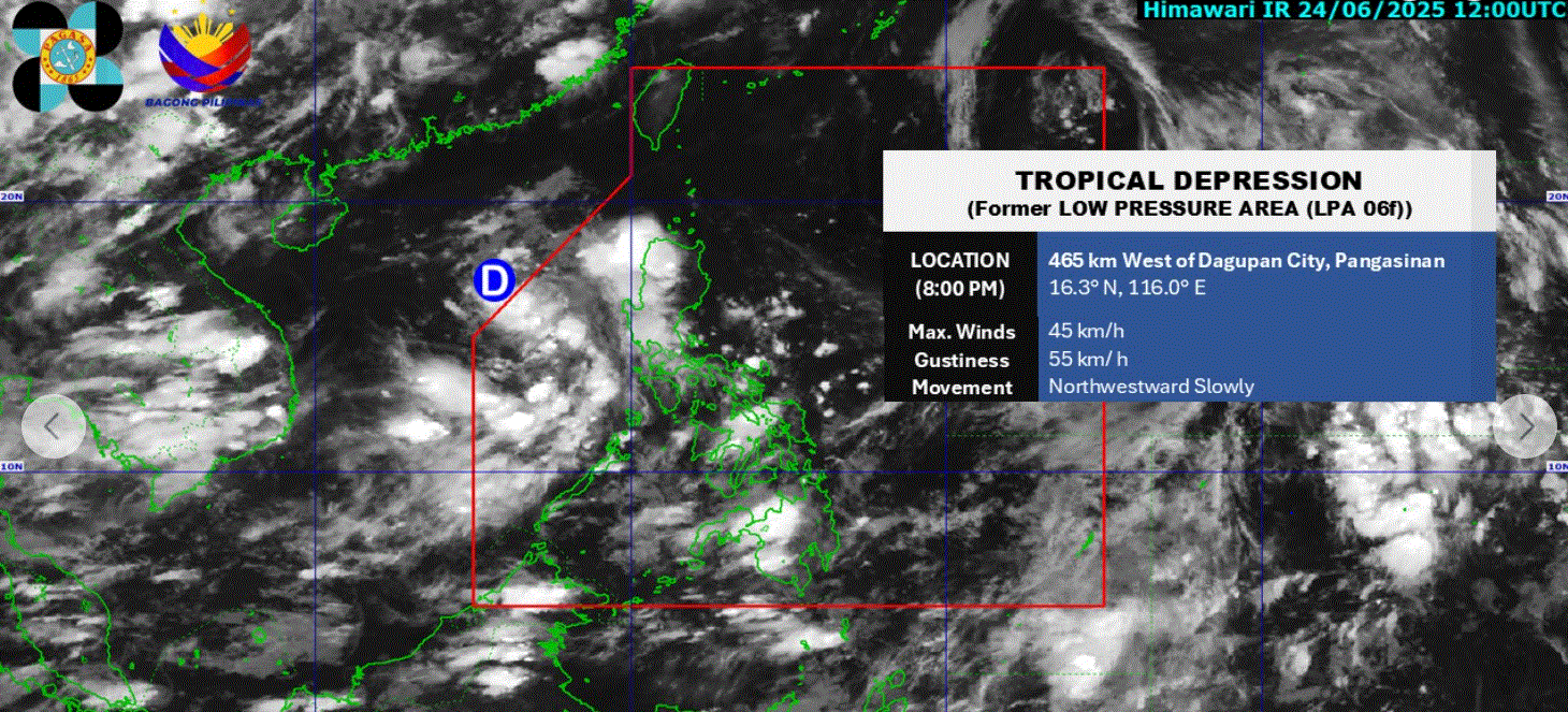 PAGASA monitoring tropical depression outside PAR
