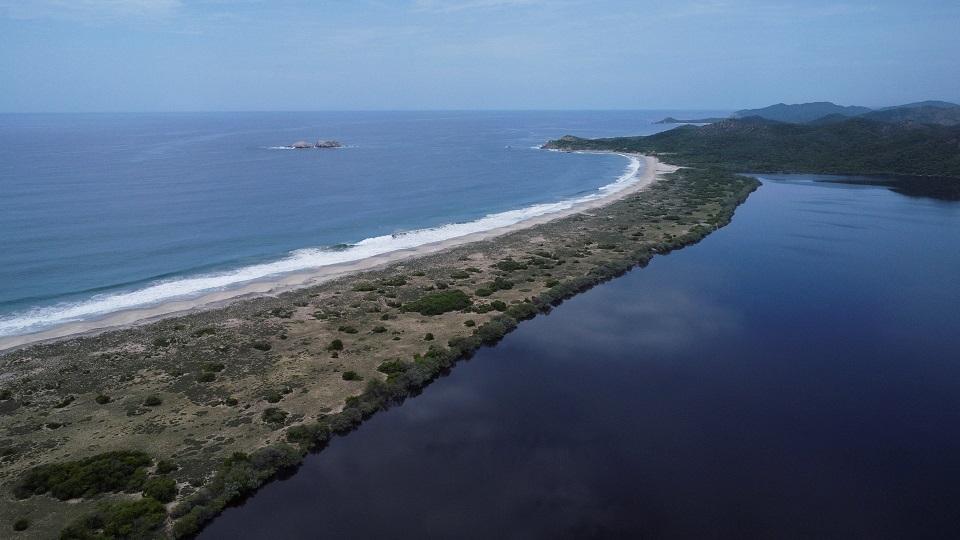 Pacific Ocean in Oaxaca state, Mexico 