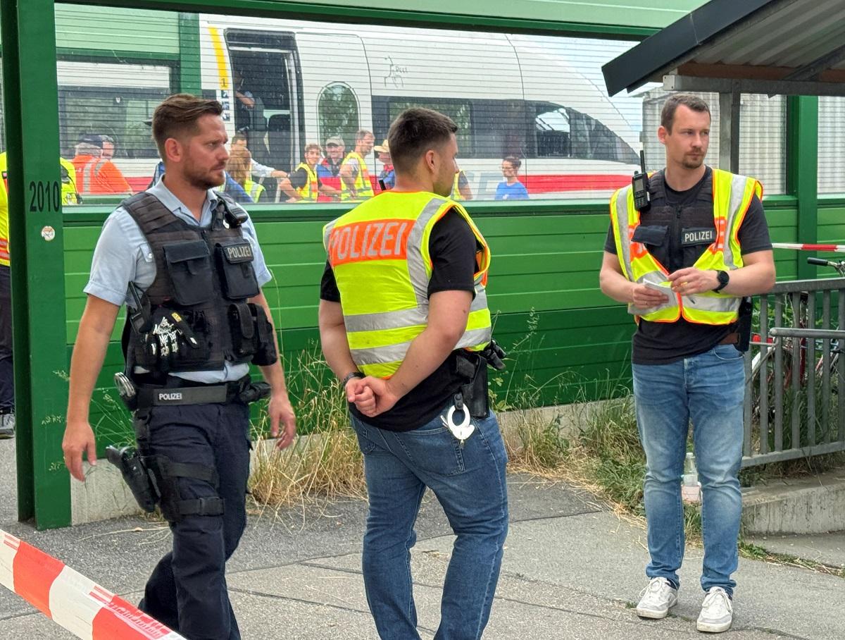 Man injures four people in attack on German train, police say