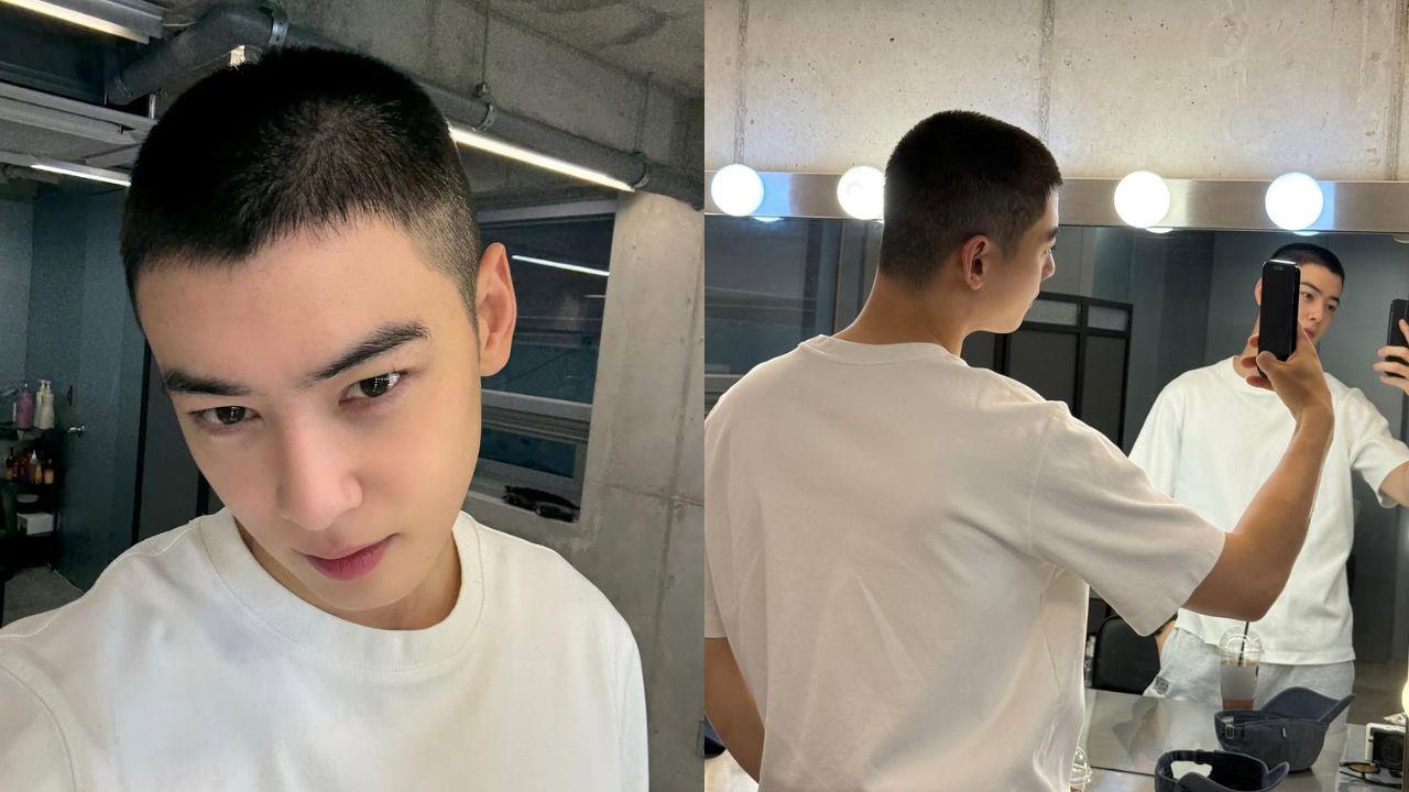 Cha Eun Woo shares photos of buzz cut ahead of military enlistment