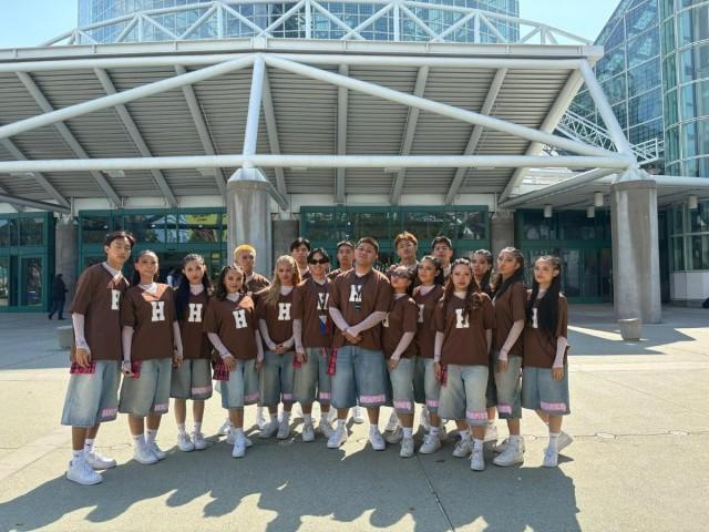 Members of Hermes dance crew strike a pose at the Los Angeles Convention center where the World of Dance 2025 was held. Courtesy: Hermes