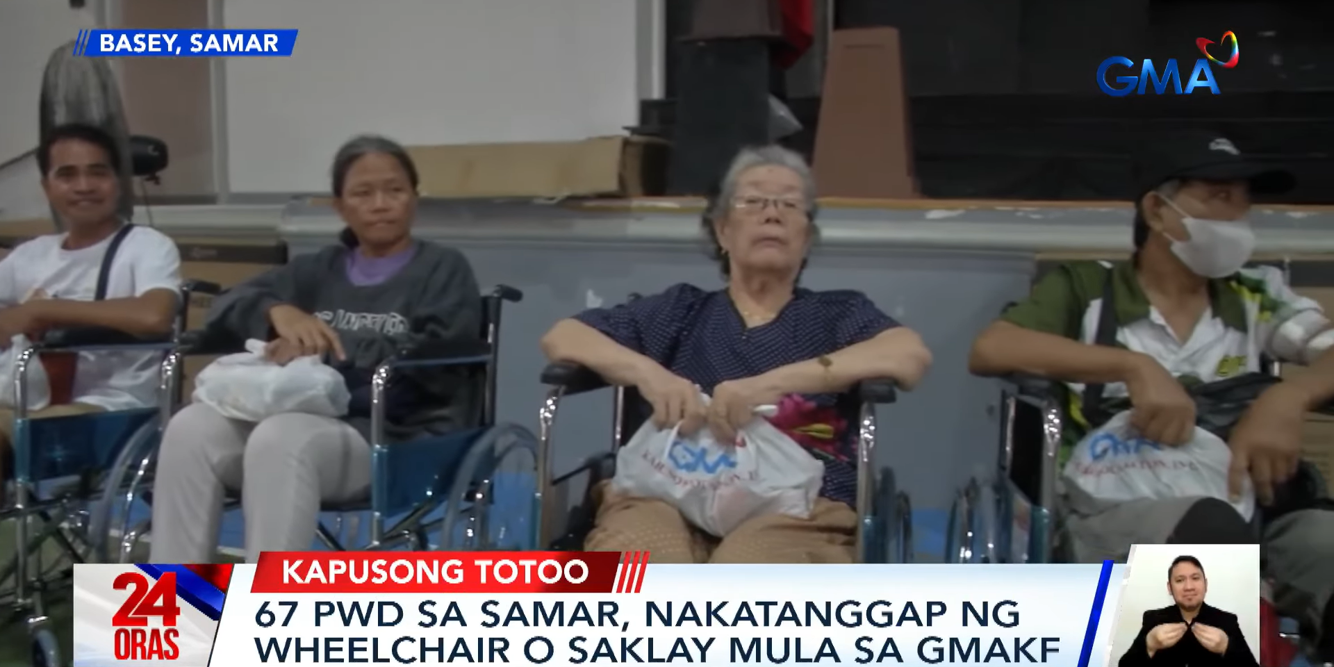 67 PWDs in Samar receive wheelchairs, crutches from GMA Kapuso Foundation